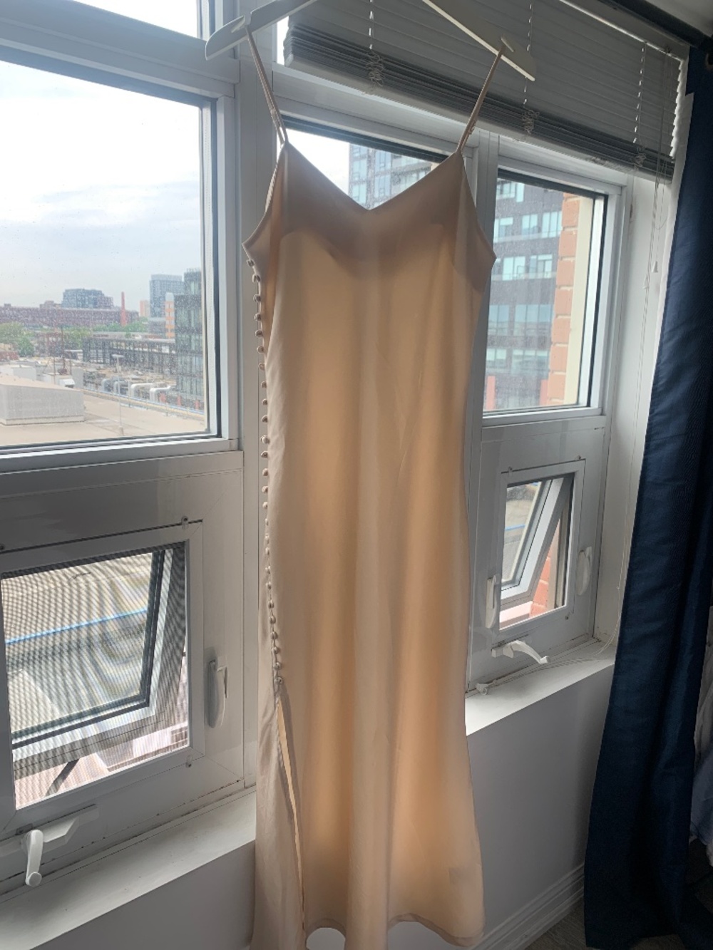 Warehouse satin midi dress